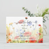 Lentewildebloemen Save The Date (Staand voorkant)