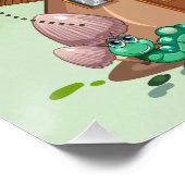 Lentewindvlinder Bloemenweide Perfect Poster (Hoek)