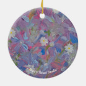 Lentewonderlandornament Keramisch Ornament (Achterkant)