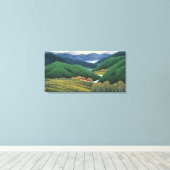 Lentgebergte Canvas Afdruk (Insitu (Houten vloer))