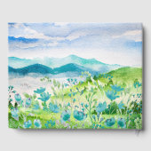 Lentgebergte | Wildbloemen bruiloft Gastenboek (Achterkant)