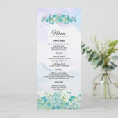 Lentgebergte | Wildbloemen Kaart van het bruiloft- (Staand voorkant)