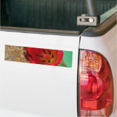 Lentgele en rode tulp bumpersticker (Op Truck)