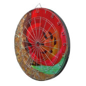 Lentgele en rode tulp dartbord (Voorkant Rechts)
