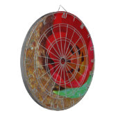 Lentgele en rode tulp dartbord (Voorkant Links)