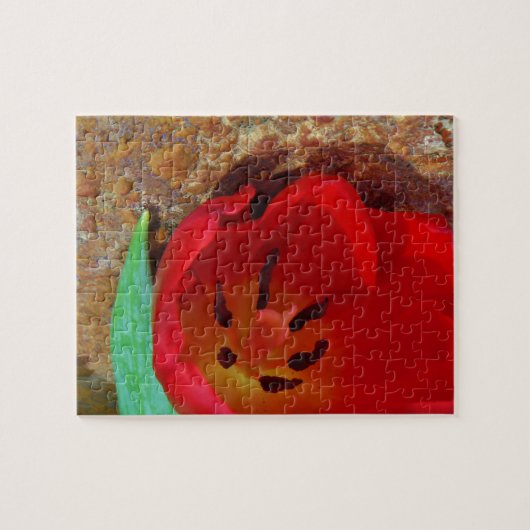 Lentgele en rode tulp legpuzzel (Horizontaal)