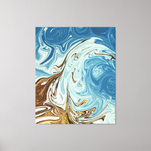 Lentgolven Beste kleurenschilderij Canvas Afdruk