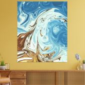 Lentgolven | Beste kleurenschilderij Canvas Afdruk (Insitu (Woonkamer))