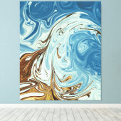 Lentgolven | Beste kleurenschilderij Canvas Afdruk (Insitu (Houten vloer))