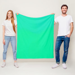Lentgroen Gradiënt Fleece Deken