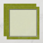 Lentgroene boom verlaat blanco uitnodigingen (Voorkant / Achterkant)