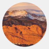 Lenticulaire cloud ronde sticker (Voorkant)