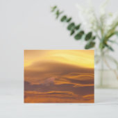Lenticulaire wolk op zonsondergang briefkaart (Staand voorkant)