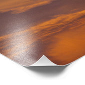 Lenticulaire wolk op zonsondergang foto afdruk (Hoek)