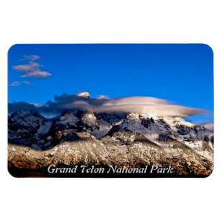 LENTICULAIRE WOLKEN BOVEN GRAND TETONS MOUNTAINS MAGNEET
