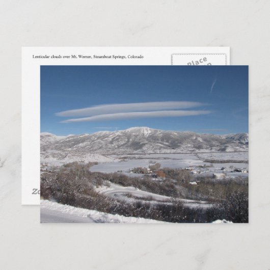 Lenticulaire wolken briefkaart (Voorkant / Achterkant)