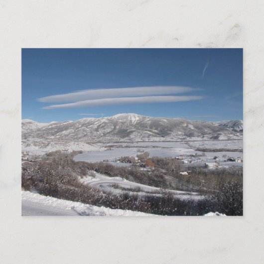 Lenticulaire wolken briefkaart (Voorkant)