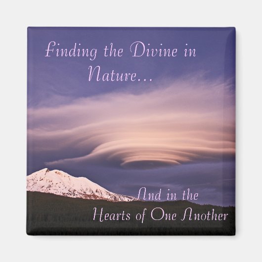 Lenticulaire wolkenmagneet magneet (Voorkant)