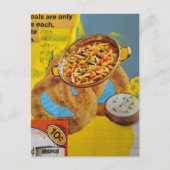 Lentil Rings and Soup mixed media collage Briefkaart (Voorkant)