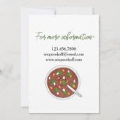 Lentil Soup Dinner Cookoff Competition Super Food Kaart (Achterkant)