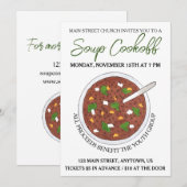 Lentil Soup Dinner Cookoff Competition Super Food Kaart (Voorkant / Achterkant)