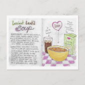 Lentil Soup Recipe Briefkaart (Voorkant)