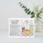 Lentil Soup Recipe Briefkaart (Staand voorkant)