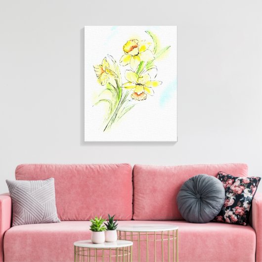 Lentjaar Canvas Afdruk (Insitu (Woonkamer))