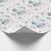 Lentkleurig handschilderd cadeaupapier (Hoek)