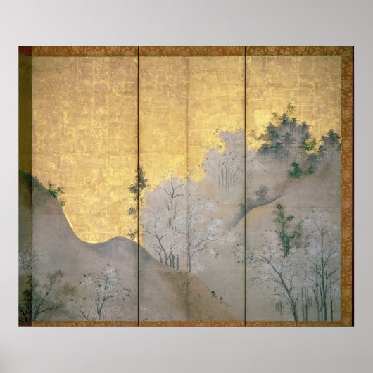 Lentlandschap Poster (Voorkant)