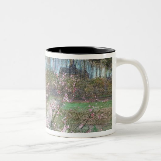 Lentlandschap Tweekleurige Koffiemok (Rechts)