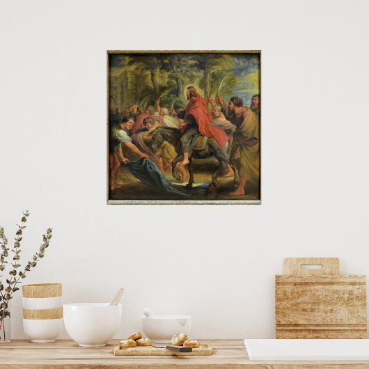 L'Entrée du Christ à Jérusalem Poster (Keuken)
