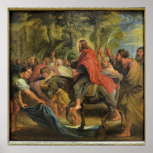 L'Entrée du Christ à Jérusalem Poster