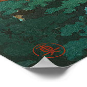 Lentregen in Matsushima door Tsuchiya Koitsu Poster (Hoek)