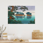 Lentregen in Matsushima door Tsuchiya Koitsu Poster (Keuken)