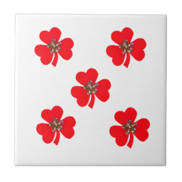 Lentrood, rode klaver voor keuken tegeltje