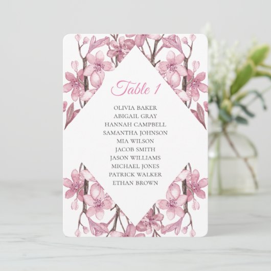 Lentroze kersen bloesem. Wedijzerskaarten Kaart (Staand voorkant)