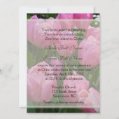  lentroze tulpbloemen Christelijke bruiloft Kaart (Voorkant)