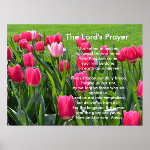 Lentroze tulpbloemen, The Lord's Prayer Poster