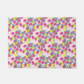 lentroze tulpen bloemen bloesem deurmat (Voorkant)