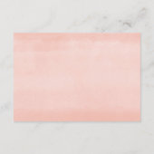 Lentroze witte florale groenerige douche informatiekaartje (Achterkant)