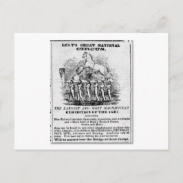 Lent's Great National Circus Advertisement Briefkaart