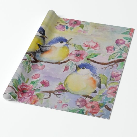 Lentspinsels opvulpapier cadeaupapier (Uitgerold)