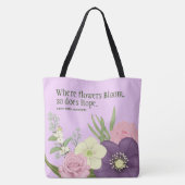 Lenttuin in bloom tote bag (Achterkant)