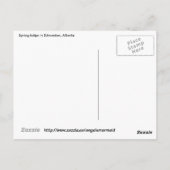 Lenttulpen in Edmonton Briefkaart (Achterkant)