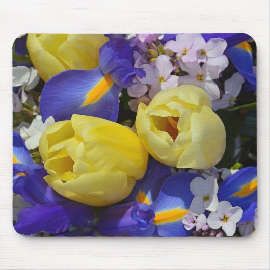 Lentuslippen en ringbloemen mousepad muismat (Voorkant)