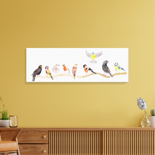Lentvogels Canvas Afdruk (Insitu (Woonkamer))