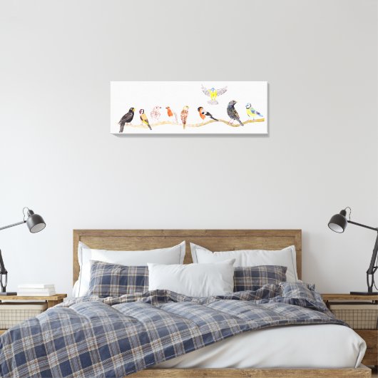 Lentvogels Canvas Afdruk (Insitu (Slaapkamer))