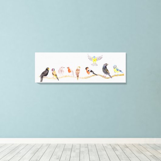 Lentvogels Canvas Afdruk (Insitu (Houten vloer))