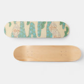 Lentvogels op het Hexagon-gebergte Japans Persoonlijk Skateboard (Horizontaal)